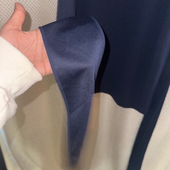 DRESS THE POPULATION Dana Wrap Waist Cocktail Dress In Navy - Picture 6 of 9